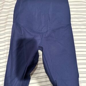 Navy Blue High-Waisted Leggings